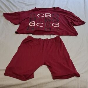 BCBG Red Two-Piece Set